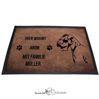 Mini Schnauzer Zwergschnauzer - Fußmatte - Schmutzfangmatte - 40 x 60 cm-Tierisch-tolle Geschenke-Tierisch-tolle-Geschenke