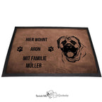 Mastiff 2 - Fußmatte - Schmutzfangmatte - 40 x 60 cm-Tierisch-tolle Geschenke-Tierisch-tolle-Geschenke