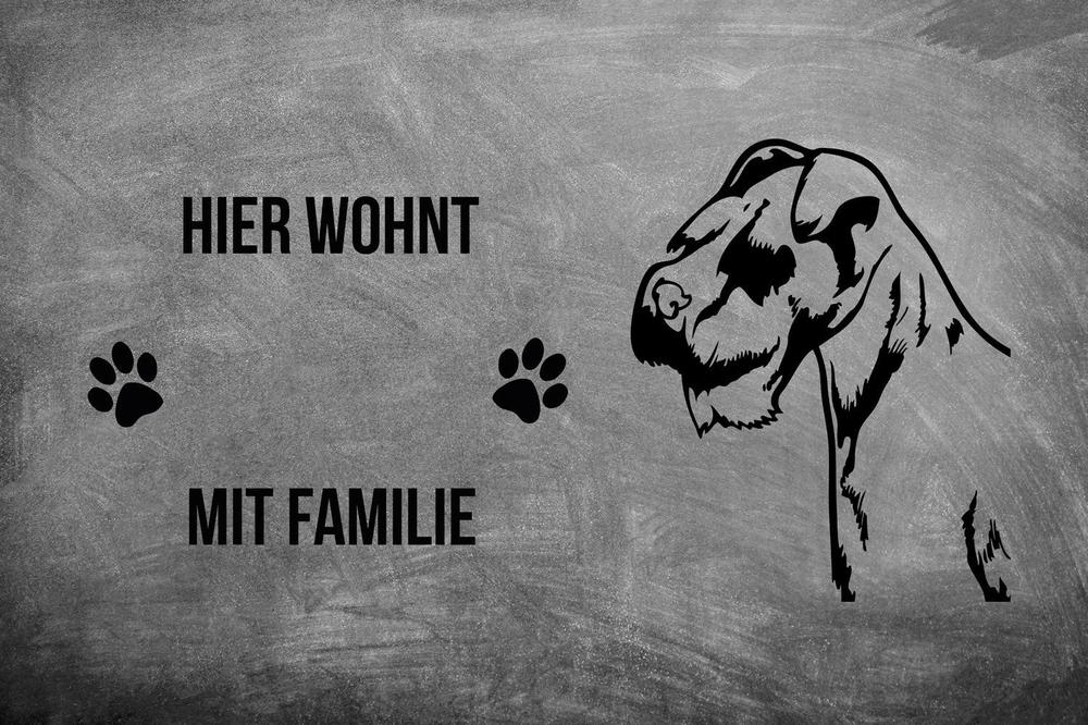 Mini Schnauzer Zwergschnauzer - Fußmatte - Schmutzfangmatte - 40 x 60 cm-Tierisch-tolle Geschenke-Tierisch-tolle-Geschenke