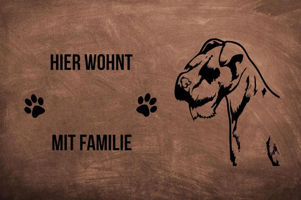 Mini Schnauzer Zwergschnauzer - Fußmatte - Schmutzfangmatte - 40 x 60 cm-Tierisch-tolle Geschenke-Tierisch-tolle-Geschenke