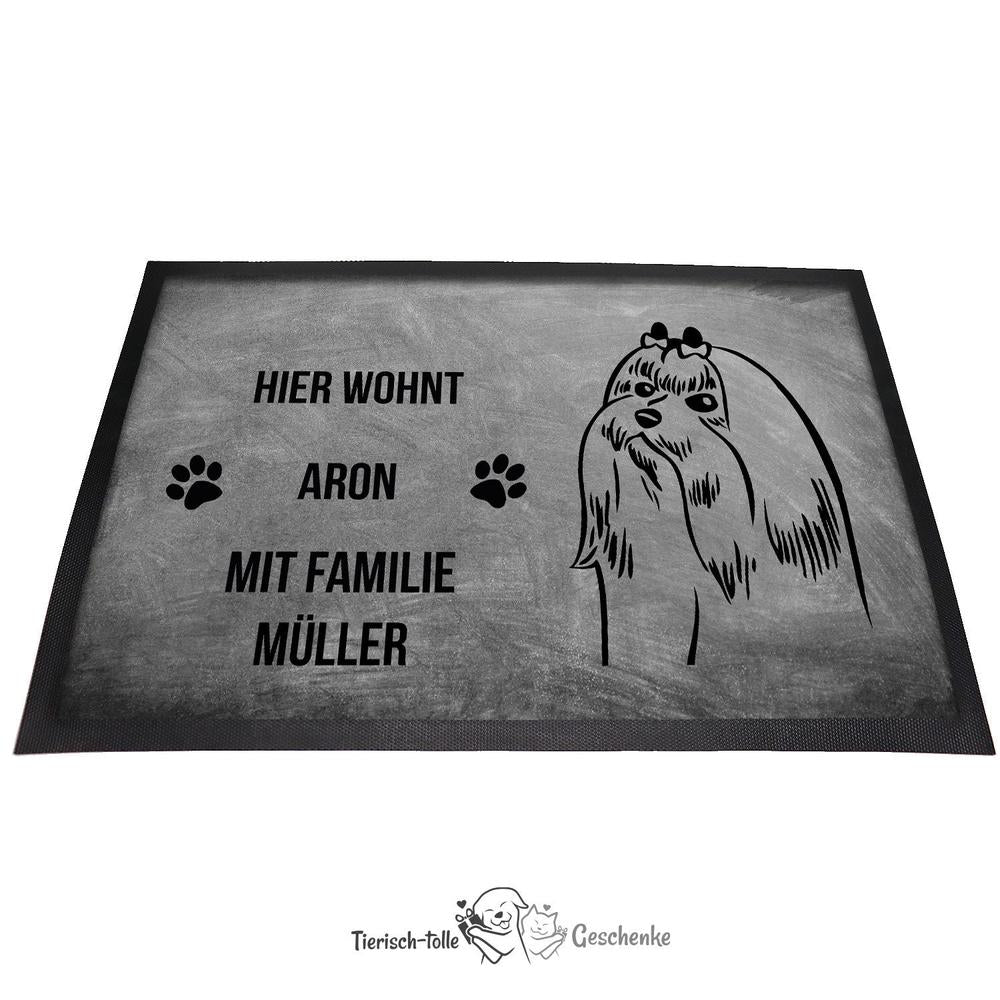 Malteser - Fußmatte - Schmutzfangmatte - 40 x 60 cm-Tierisch-tolle Geschenke-Tierisch-tolle-Geschenke