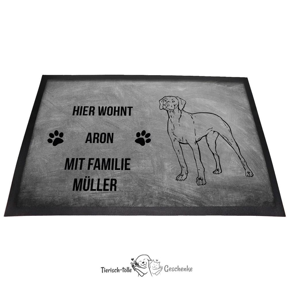Magyar Vizsla 3 - Fußmatte - Schmutzfangmatte - 40 x 60 cm-Tierisch-tolle Geschenke-Tierisch-tolle-Geschenke