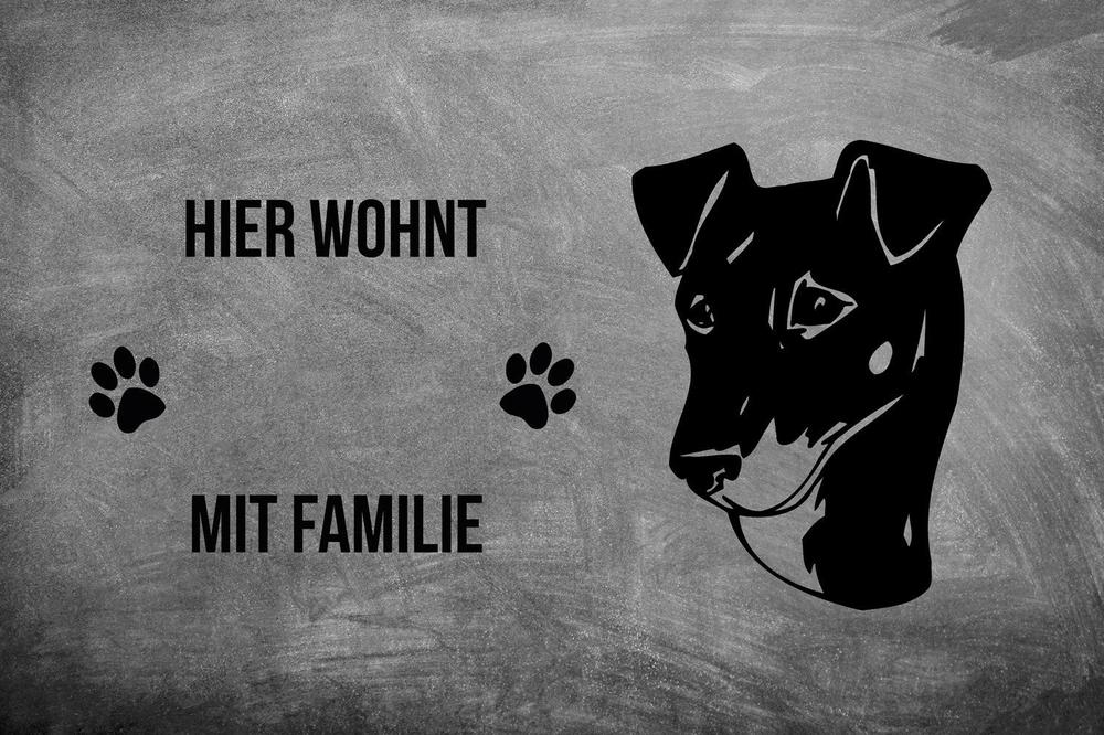 Manchester Terrier - Fußmatte - Schmutzfangmatte - 40 x 60 cm-Tierisch-tolle Geschenke-Tierisch-tolle-Geschenke