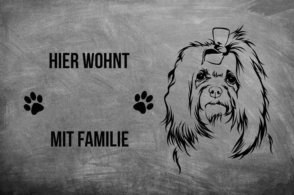 Malteser 2 - Fußmatte - Schmutzfangmatte - 40 x 60 cm-Tierisch-tolle Geschenke-Tierisch-tolle-Geschenke