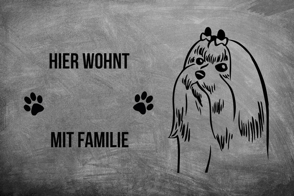 Malteser - Fußmatte - Schmutzfangmatte - 40 x 60 cm-Tierisch-tolle Geschenke-Tierisch-tolle-Geschenke