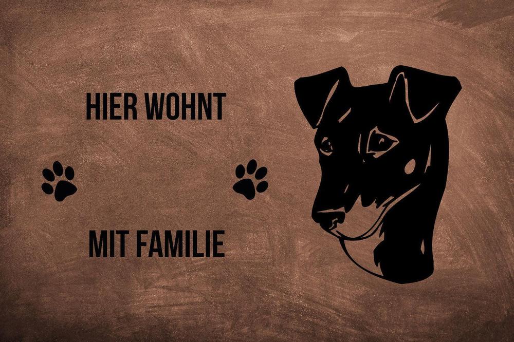 Manchester Terrier - Fußmatte - Schmutzfangmatte - 40 x 60 cm-Tierisch-tolle Geschenke-Tierisch-tolle-Geschenke