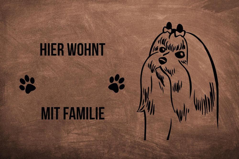 Malteser - Fußmatte - Schmutzfangmatte - 40 x 60 cm-Tierisch-tolle Geschenke-Tierisch-tolle-Geschenke