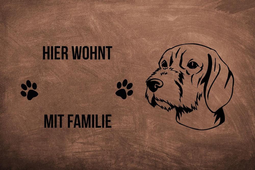 Magyar Vizsla Kurzhaar - Fußmatte - Schmutzfangmatte - 40 x 60 cm-Tierisch-tolle Geschenke-Tierisch-tolle-Geschenke