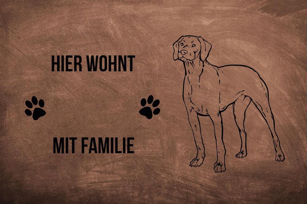 Magyar Vizsla 3 - Fußmatte - Schmutzfangmatte - 40 x 60 cm-Tierisch-tolle Geschenke-Tierisch-tolle-Geschenke