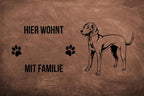 Magyar Vizsla 2 - Fußmatte - Schmutzfangmatte - 40 x 60 cm-Tierisch-tolle Geschenke-Tierisch-tolle-Geschenke