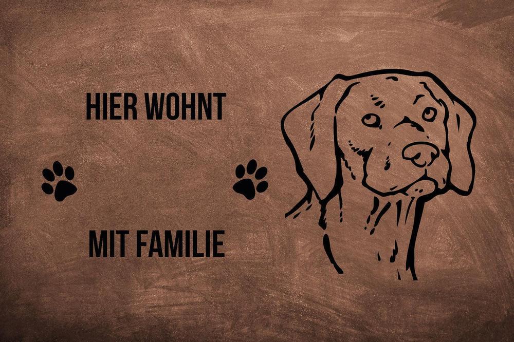 Magyar Vizsla 1 - Fußmatte - Schmutzfangmatte - 40 x 60 cm-Tierisch-tolle Geschenke-Tierisch-tolle-Geschenke