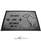 Labrador Retriever 2 - Fußmatte - Schmutzfangmatte - 40 x 60 cm-Tierisch-tolle Geschenke-Tierisch-tolle-Geschenke