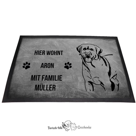 Labrador Retriever - Fußmatte - Schmutzfangmatte - 40 x 60 cm-Tierisch-tolle Geschenke-Tierisch-tolle-Geschenke