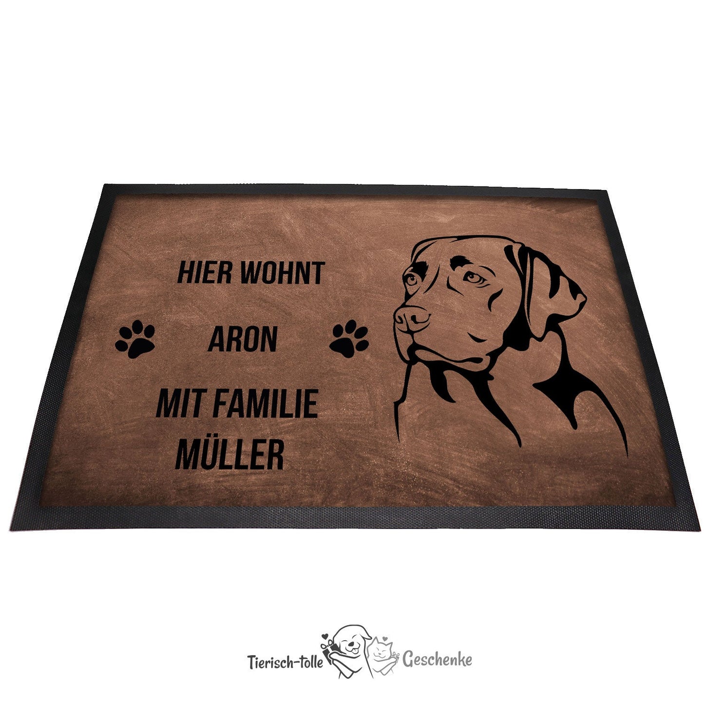 Labrador Retriever 1 - Fußmatte - Schmutzfangmatte - 40 x 60 cm-Tierisch-tolle Geschenke-Tierisch-tolle-Geschenke