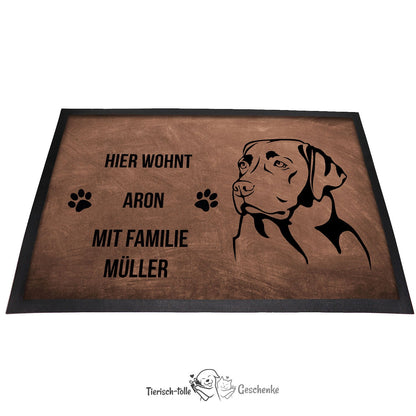 Labrador Retriever 1 - Fußmatte - Schmutzfangmatte - 40 x 60 cm-Tierisch-tolle Geschenke-Tierisch-tolle-Geschenke