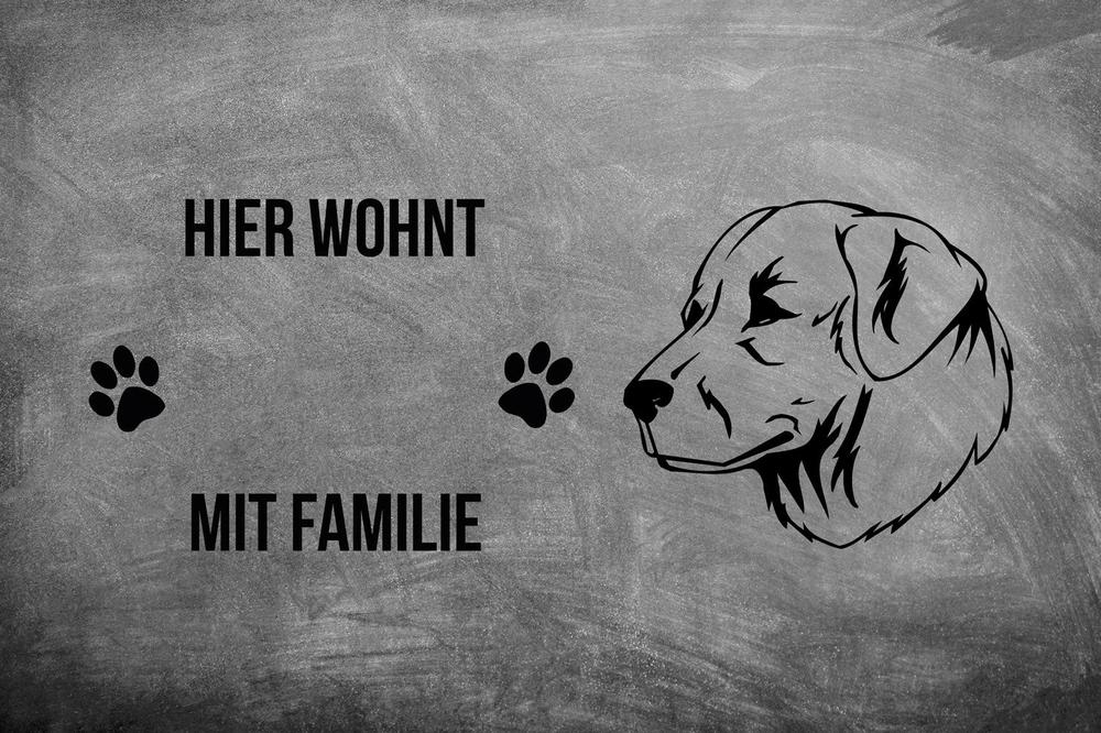 Kuvasz 2 - Fußmatte - Schmutzfangmatte - 40 x 60 cm-Tierisch-tolle Geschenke-Tierisch-tolle-Geschenke