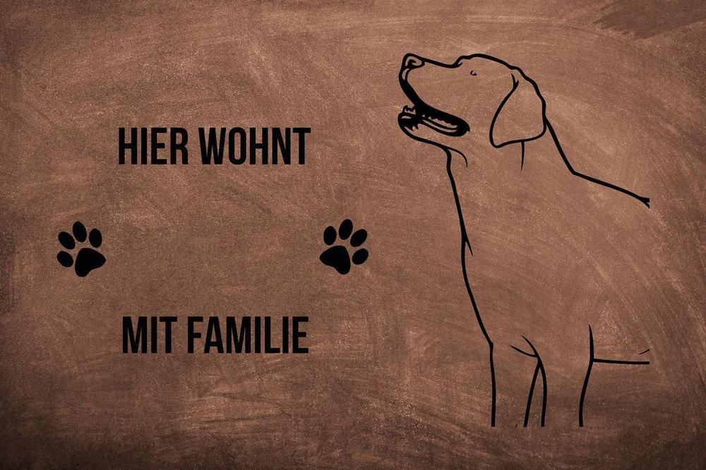 Labrador Retriever 3 - Fußmatte - Schmutzfangmatte - 40 x 60 cm-Tierisch-tolle Geschenke-Tierisch-tolle-Geschenke