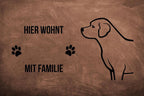 Labrador Retriever 2 - Fußmatte - Schmutzfangmatte - 40 x 60 cm-Tierisch-tolle Geschenke-Tierisch-tolle-Geschenke
