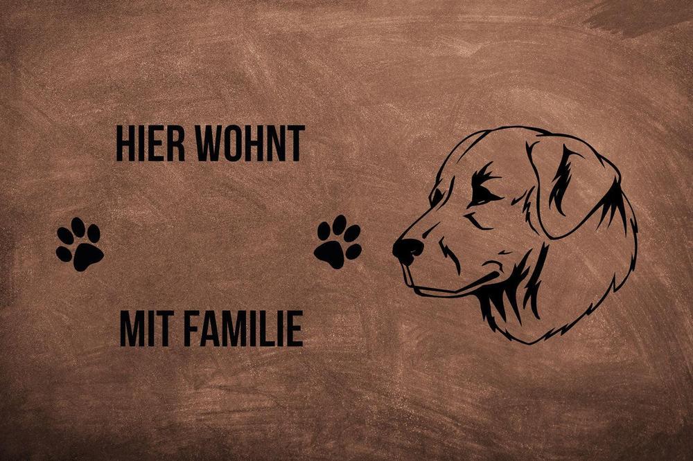 Kuvasz 2 - Fußmatte - Schmutzfangmatte - 40 x 60 cm-Tierisch-tolle Geschenke-Tierisch-tolle-Geschenke