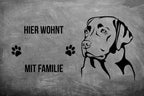 Labrador Retriever 1 - Fußmatte - Schmutzfangmatte - 40 x 60 cm-Tierisch-tolle Geschenke-Tierisch-tolle-Geschenke