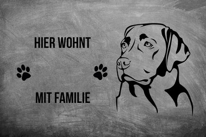 Labrador Retriever 1 - Fußmatte - Schmutzfangmatte - 40 x 60 cm-Tierisch-tolle Geschenke-Tierisch-tolle-Geschenke