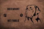 Labrador Retriever 1 - Fußmatte - Schmutzfangmatte - 40 x 60 cm-Tierisch-tolle Geschenke-Tierisch-tolle-Geschenke