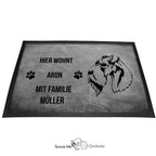 Kerry Blue Terrier - Fußmatte - Schmutzfangmatte - 40 x 60 cm-Tierisch-tolle Geschenke-Tierisch-tolle-Geschenke