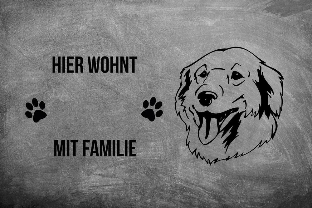 Kuvasz - Fußmatte - Schmutzfangmatte - 40 x 60 cm-Tierisch-tolle Geschenke-Tierisch-tolle-Geschenke