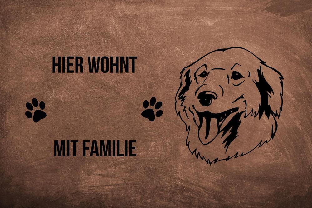 Kuvasz - Fußmatte - Schmutzfangmatte - 40 x 60 cm-Tierisch-tolle Geschenke-Tierisch-tolle-Geschenke