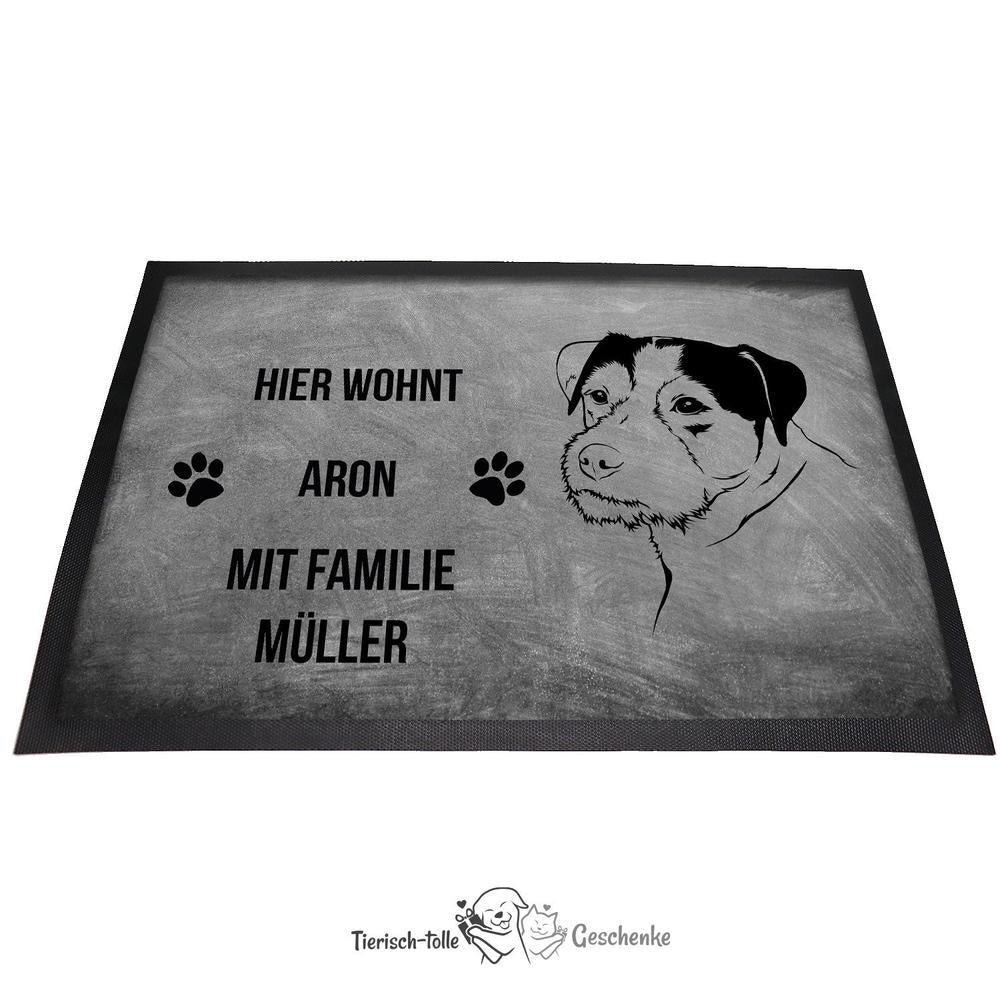 Jack Russel Terrier - Fußmatte - Schmutzfangmatte - 40 x 60 cm-Tierisch-tolle Geschenke-Tierisch-tolle-Geschenke