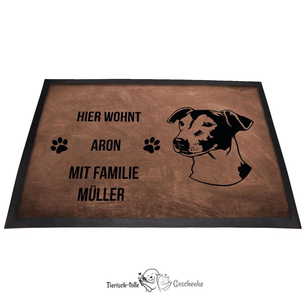 Jack Russel Terrier 3 - Fußmatte - Schmutzfangmatte - 40 x 60 cm-Tierisch-tolle Geschenke-Tierisch-tolle-Geschenke