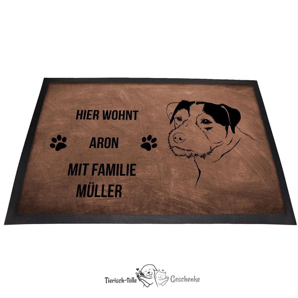 Jack Russel Terrier - Fußmatte - Schmutzfangmatte - 40 x 60 cm-Tierisch-tolle Geschenke-Tierisch-tolle-Geschenke