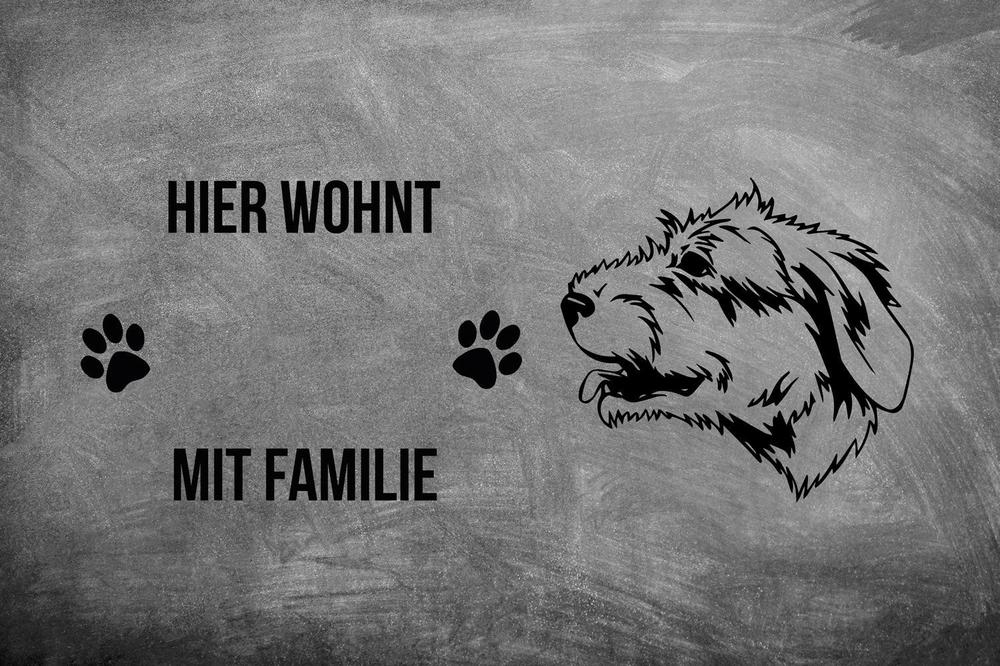 Irish Wolfhound - Fußmatte - Schmutzfangmatte - 40 x 60 cm-Tierisch-tolle Geschenke-Tierisch-tolle-Geschenke