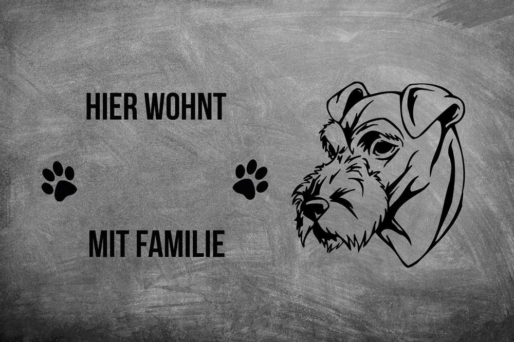 Irish Terrier - Fußmatte - Schmutzfangmatte - 40 x 60 cm-Tierisch-tolle Geschenke-Tierisch-tolle-Geschenke