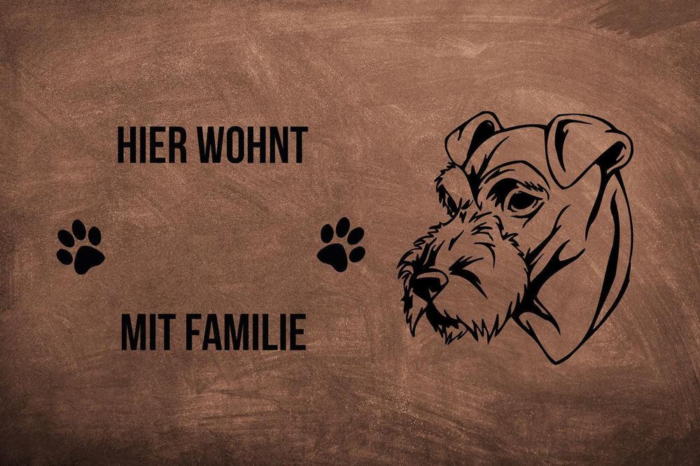 Irish Terrier - Fußmatte - Schmutzfangmatte - 40 x 60 cm-Tierisch-tolle Geschenke-Tierisch-tolle-Geschenke