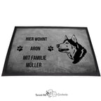 Husky 3 - Fußmatte - Schmutzfangmatte - 40 x 60 cm-Tierisch-tolle Geschenke-Tierisch-tolle-Geschenke
