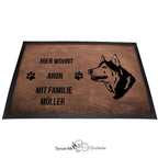 Husky 3 - Fußmatte - Schmutzfangmatte - 40 x 60 cm-Tierisch-tolle Geschenke-Tierisch-tolle-Geschenke