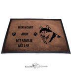 Husky 2 - Fußmatte - Schmutzfangmatte - 40 x 60 cm-Tierisch-tolle Geschenke-Tierisch-tolle-Geschenke