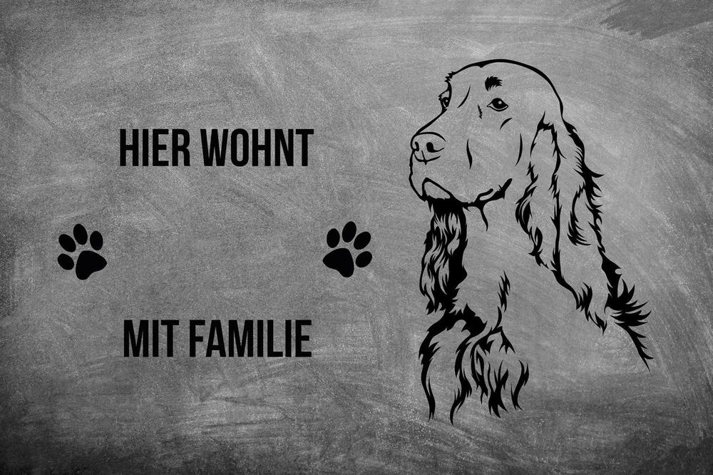 Irish Setter - Fußmatte - Schmutzfangmatte - 40 x 60 cm-Tierisch-tolle Geschenke-Tierisch-tolle-Geschenke