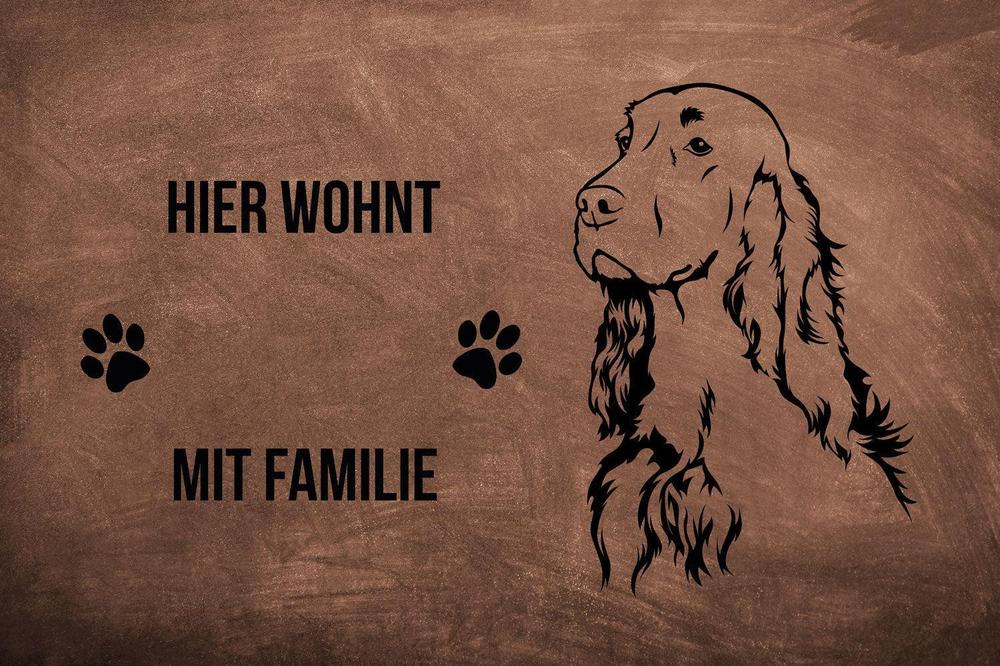 Irish Setter - Fußmatte - Schmutzfangmatte - 40 x 60 cm-Tierisch-tolle Geschenke-Tierisch-tolle-Geschenke