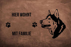 Husky 3 - Fußmatte - Schmutzfangmatte - 40 x 60 cm-Tierisch-tolle Geschenke-Tierisch-tolle-Geschenke