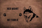 Husky 2 - Fußmatte - Schmutzfangmatte - 40 x 60 cm-Tierisch-tolle Geschenke-Tierisch-tolle-Geschenke