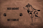 Husky - Fußmatte - Schmutzfangmatte - 40 x 60 cm-Tierisch-tolle Geschenke-Tierisch-tolle-Geschenke