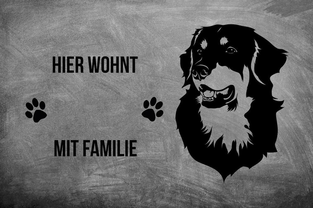 Hovawart - Fußmatte - Schmutzfangmatte - 40 x 60 cm-Tierisch-tolle Geschenke-Tierisch-tolle-Geschenke