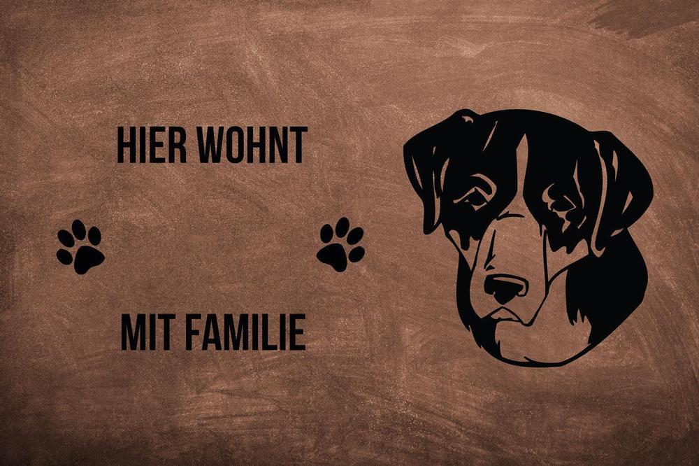 Großer Schweizer Sennenhund - Fußmatte - Schmutzfangmatte - 40 x 60 cm-Tierisch-tolle Geschenke-Tierisch-tolle-Geschenke