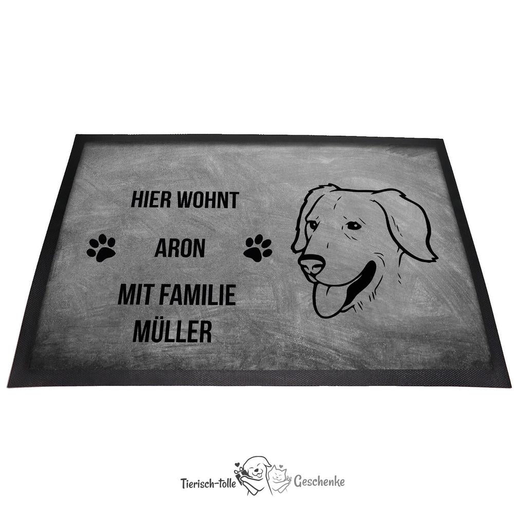 Golden Retriever 3 - Fußmatte - Schmutzfangmatte - 40 x 60 cm-Tierisch-tolle Geschenke-Tierisch-tolle-Geschenke