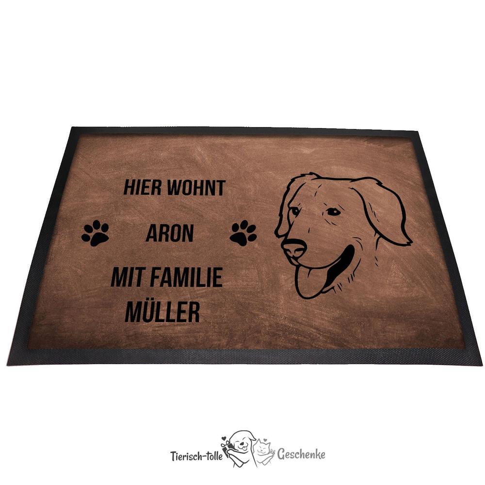 Golden Retriever 3 - Fußmatte - Schmutzfangmatte - 40 x 60 cm-Tierisch-tolle Geschenke-Tierisch-tolle-Geschenke