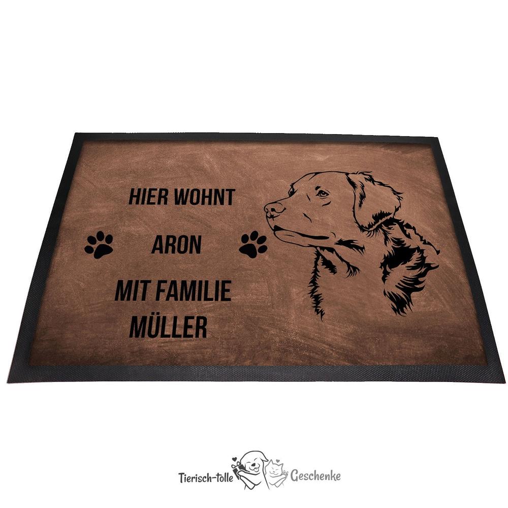 Golden Retriever - Fußmatte - Schmutzfangmatte - 40 x 60 cm-Tierisch-tolle Geschenke-Tierisch-tolle-Geschenke