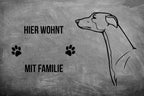 Greyhound - Fußmatte - Schmutzfangmatte - 40 x 60 cm-Tierisch-tolle Geschenke-Tierisch-tolle-Geschenke