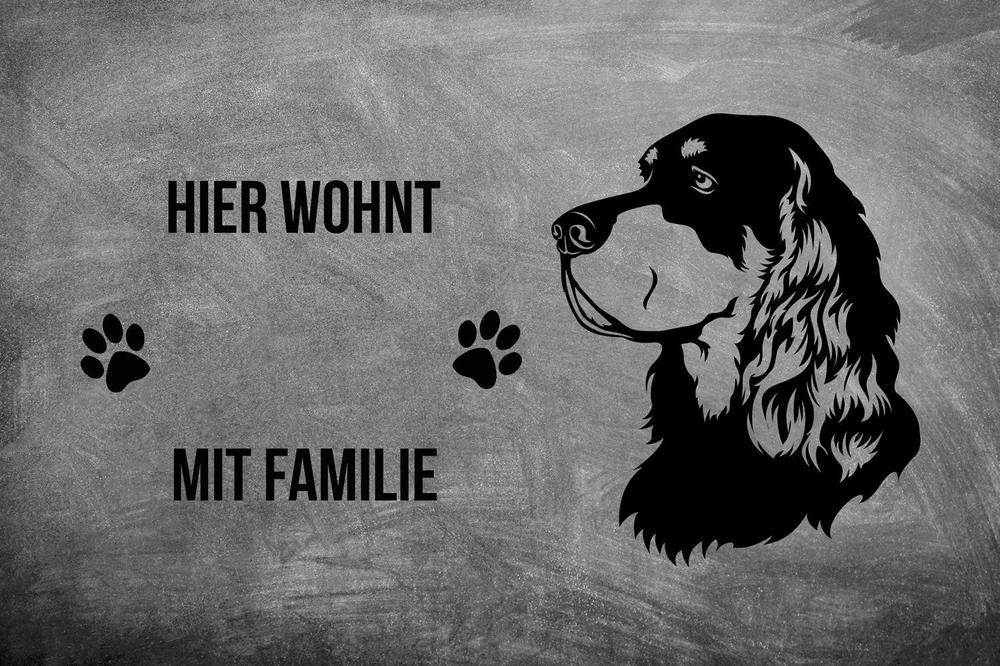 Gordon Setter - Fußmatte - Schmutzfangmatte - 40 x 60 cm-Tierisch-tolle Geschenke-Tierisch-tolle-Geschenke